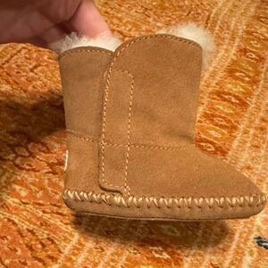 Suede Baby Booties
